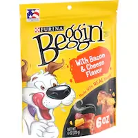 beggin' strips dog treats bacon and cheese