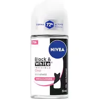 nivea black & white invisible roll on deodorant anti-perspirant clear