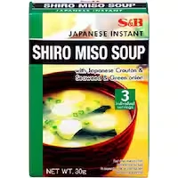 s & b instant miso soup crouton, seaweed & green onion