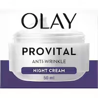 olay anti wrinkle provital night face cream moisturiser for mature skin