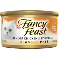 fancy feast classic wet cat food pate chicken & liver feast