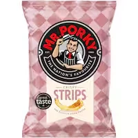 mr porky crispy pork strips pink