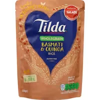 tilda microwave rice wholegrain basmati & quinoa