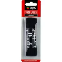 cherry blossom shoe laces flat black 120cm