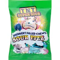 tnt super sour sweets sour fizz sherbert chews