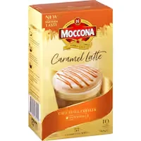 moccona coffee sachets caramel latte