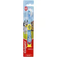 colgate junior smiles kids toothbrush 2-5 years extra soft bluey