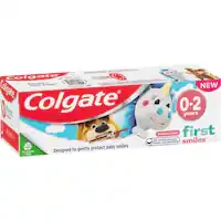 colgate kids 0-2 years baby toothpaste first smiles strawberry
