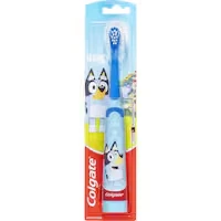 colgate kids 3+ years electric toothbrush battery powered bluey