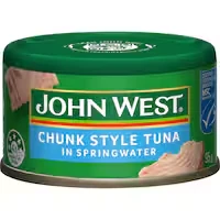 john west chunk style tuna in spring water