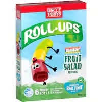 uncle tobys roll-ups fruit snack rainbow fruit salad