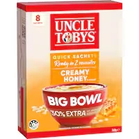 uncle tobys oats quick sachets creamy honey