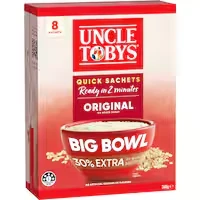 uncle tobys oats quick sachets original