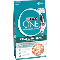 purina one coat & hairball dry cat food chicken