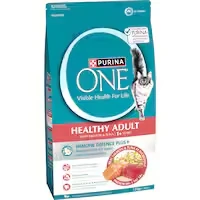 purina one healthy adult dry cat food salmon & tuna