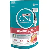 purina one healthy adult dry cat food salmon & tuna