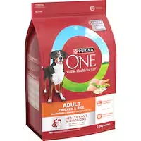 purina one adult dry dog food chicken & rice