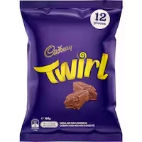 cadbury chocolate sharepack twirl