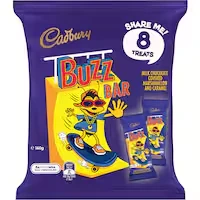 cadbury chocolate sharepack buzz bar