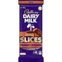 cadbury slices chocolate peanut caramel
