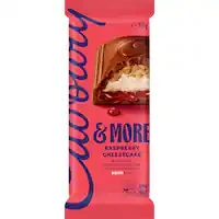 cadbury & more chocolate block cheesecake raspberry