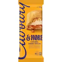 cadbury & more chocolate block creme brulee caramel