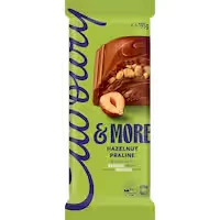 cadbury & more chocolate block praline hazelnut