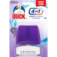 duck toilet flush lavender