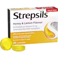 strepsils cough throat lozenges soothing relief honey & lemon