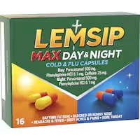 lemsip max day & night cold & flu capsules