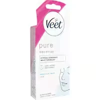 veet pure hair removal cold wax strips face sensitive skin