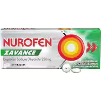 nurofen zavance ibuprofen 256mg fast pain relief tablets