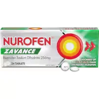 nurofen zavance ibuprofen 256mg fast pain relief tablets