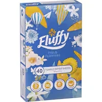 fluffy dryer sheets fabric softener conditioner field flowers