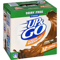 sanitarium up & go liquid breakfast dairy free choc ice fridge