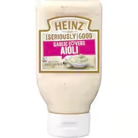 heinz seriously good flavoured mayonnaise garlic lovers aioli