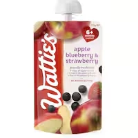 wattie's baby food 6+ months apple, blueberry & strawberry