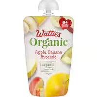 wattie's organic baby food 6+ months apple banana & avocado