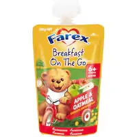 farex breakfast on the go baby food apple oatmeal 6month