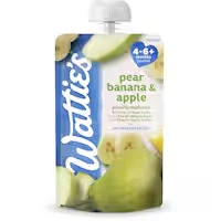 wattie's baby food 4-6+ months pear, banana & apple