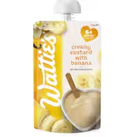 wattie's baby food 6+ months creamy custard with bananas