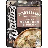 wattie's pasta meal tortellini in mushroom sauce