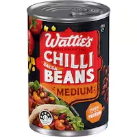 watties salsa chilli beans medium