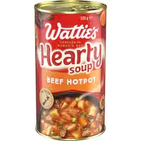wattie's hearty soup beef hotpot canned