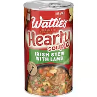 wattie's hearty soup irish stew with lamb canned