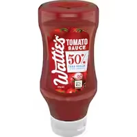 watties tomato sauce 50% less sugar