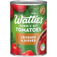 watties crushed & sieved tomatoes