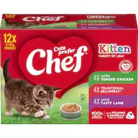 chef classic kitten wet cat food mixed selection
