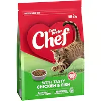 chef dry cat food chicken & fish