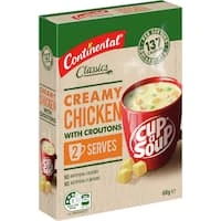 continental cup a soup instant soup creamy chicken & croutons 60g